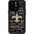 NFL New Orleans Saints Black Blast iPhone 14 Pro Waterproof Case