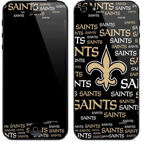 NFL New Orleans Saints Black Blast iPhone 5/5s/5SE Skin