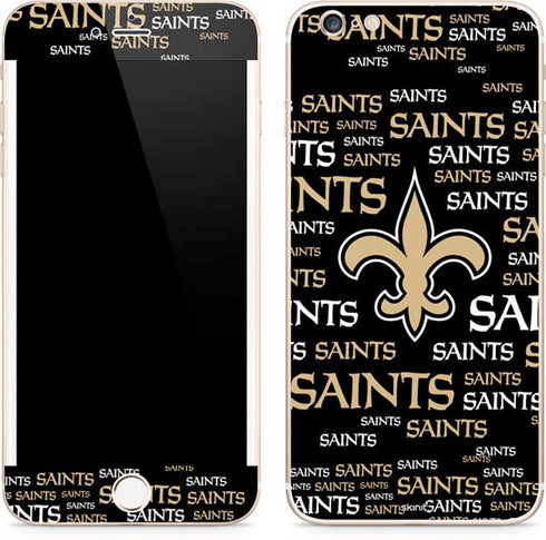 NFL New Orleans Saints Black Blast iPhone 6/6s Plus Skin