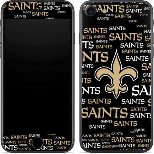 NFL New Orleans Saints Black Blast iPhone 7 Skin