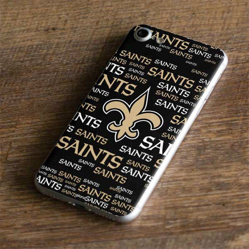 NFL New Orleans Saints Black Blast iPhone 7 Skin