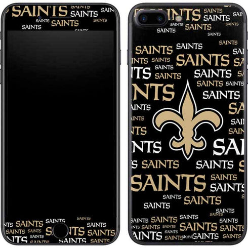 NFL New Orleans Saints Black Blast iPhone 8 Plus Skin