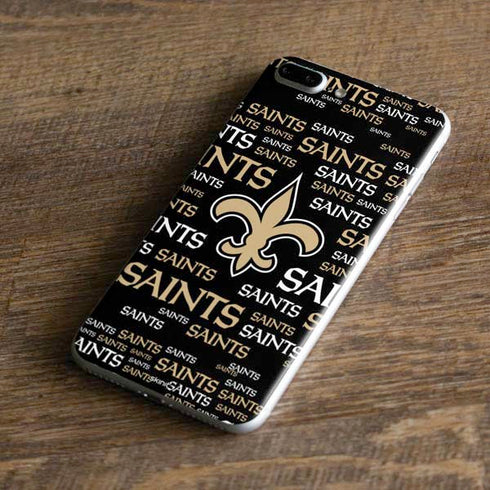 NFL New Orleans Saints Black Blast iPhone 8 Plus Skin