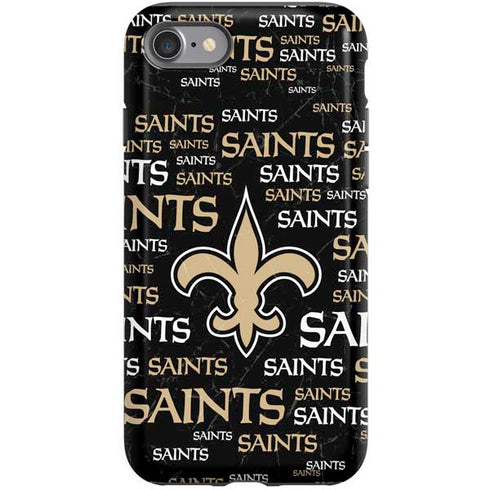 NFL New Orleans Saints Black Blast iPhone SE (2nd & 3rd Gen) Pro Case