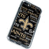 NFL New Orleans Saints Black Blast iPhone SE (2nd & 3rd Gen) Clear Case