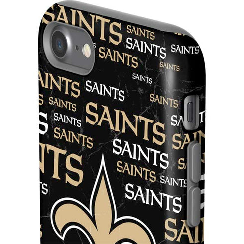 NFL New Orleans Saints Black Blast iPhone SE (2nd & 3rd Gen) Pro Case