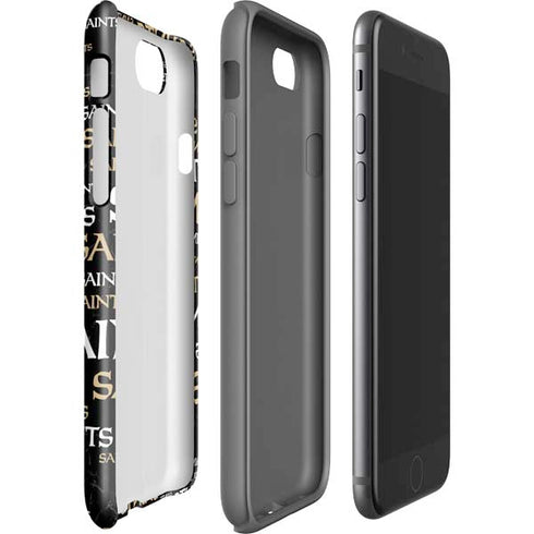 NFL New Orleans Saints Black Blast iPhone SE (2nd & 3rd Gen) Pro Case