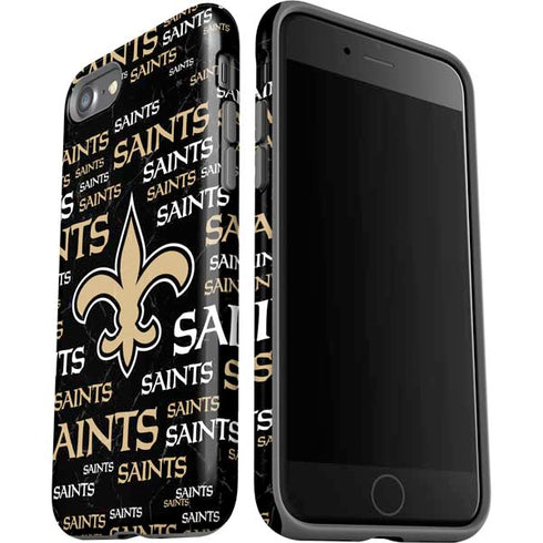NFL New Orleans Saints Black Blast iPhone SE (2nd & 3rd Gen) Pro Case