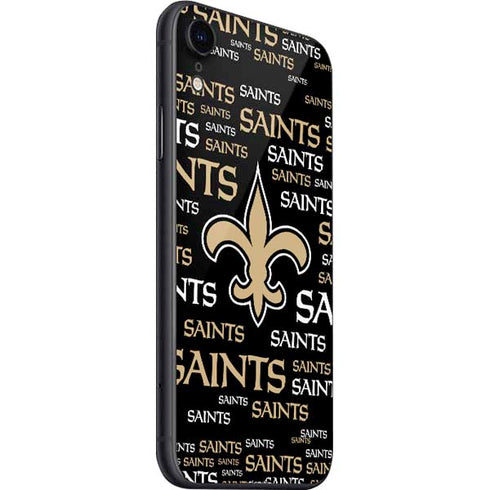 NFL New Orleans Saints Black Blast iPhone SE (2nd & 3rd Gen) Skin