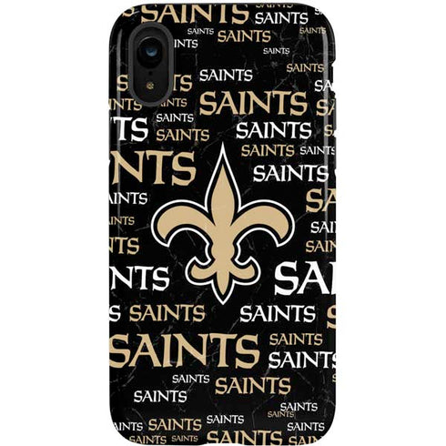 NFL New Orleans Saints Black Blast iPhone XR Pro Case