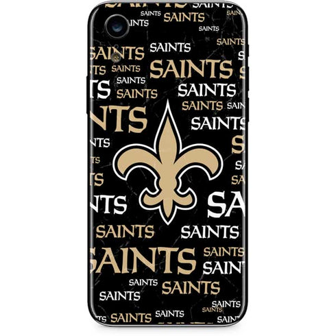 NFL New Orleans Saints Black Blast iPhone XR Skin