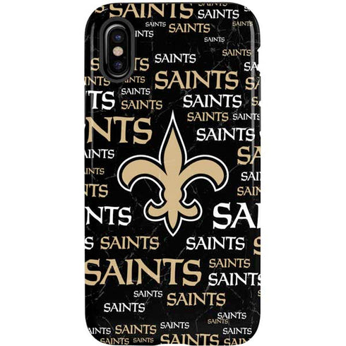 NFL New Orleans Saints Black Blast iPhone XS Pro Case