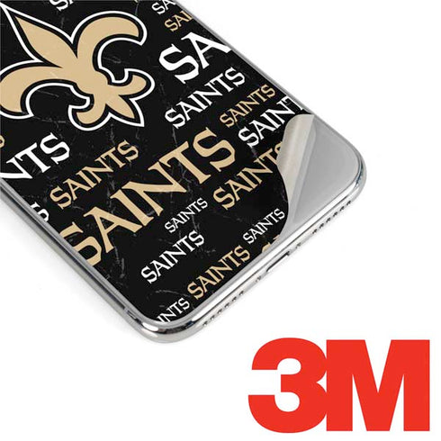 NFL New Orleans Saints Black Blast iPhone XS Skin