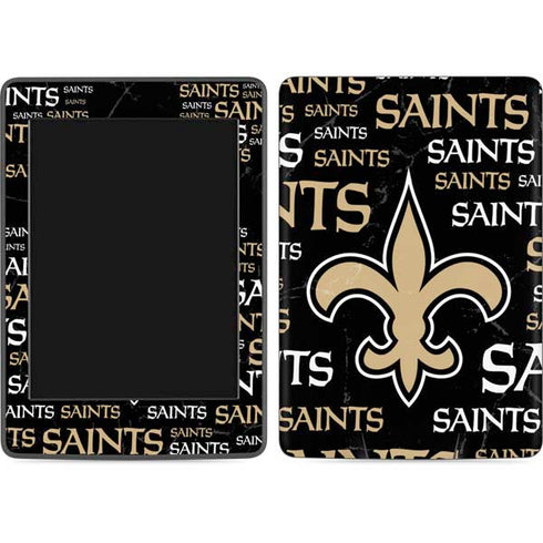 NFL New Orleans Saints Black Blast Amazon Kindle Skin