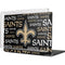 NFL New Orleans Saints Black Blast MacBook Pro 16in (2021-25) Case plus Skin