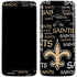 NFL New Orleans Saints Black Blast Moto E5 Plus Skin