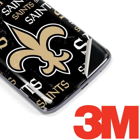 NFL New Orleans Saints Black Blast Moto E5 Plus Skin