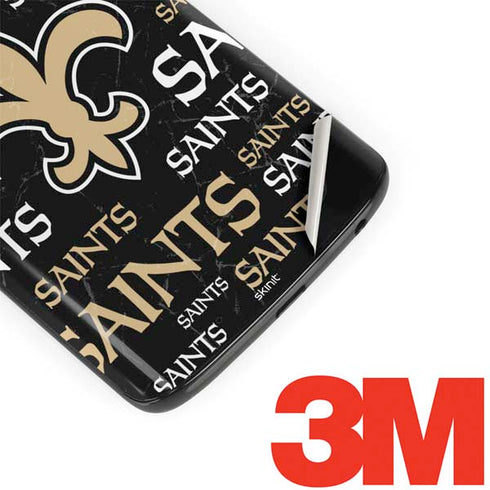NFL New Orleans Saints Black Blast Moto G6 Skin