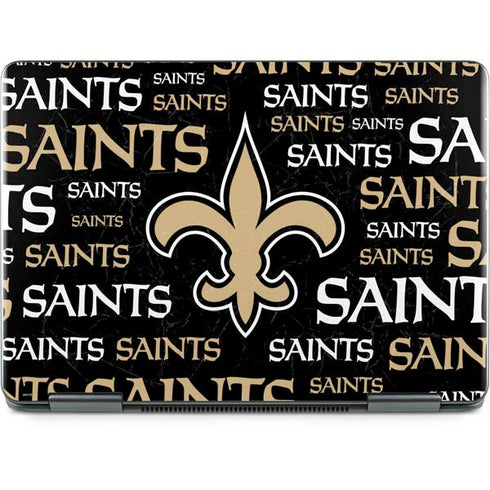 NFL New Orleans Saints Black Blast Notebook 9 Pro 13in (2017) Skin