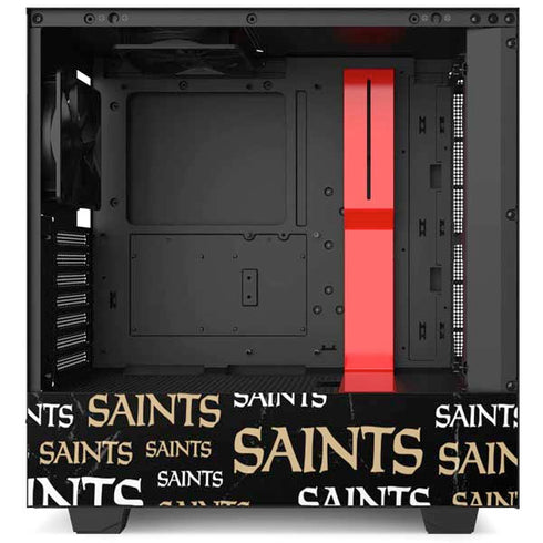 NFL New Orleans Saints Black Blast NZXT H510 Compact ATX Mid-Tower Case Skin