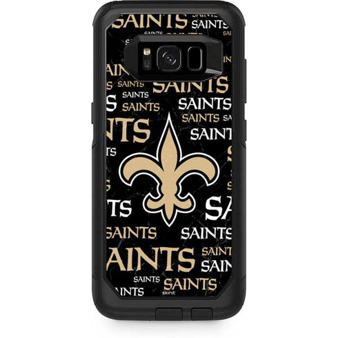 NFL New Orleans Saints Black Blast Otterbox Commuter Galaxy Skin