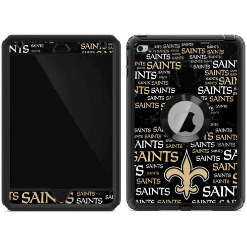 NFL New Orleans Saints Black Blast Otterbox Defender iPad Skin