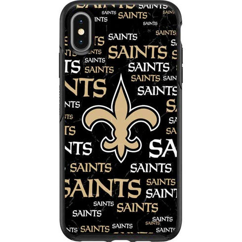 NFL New Orleans Saints Black Blast Otterbox Symmetry iPhone Skin