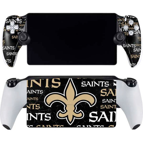 NFL New Orleans Saints Black Blast PlayStation Portal Remote Player Skin