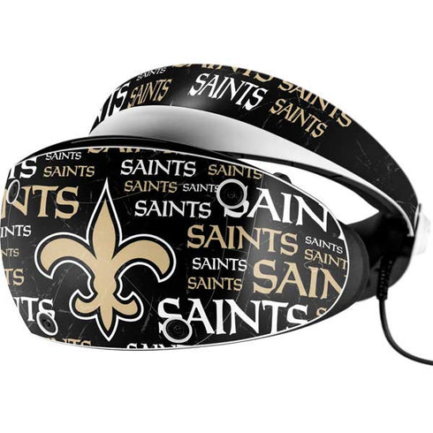 NFL New Orleans Saints Black Blast PlayStation VR2 Skin