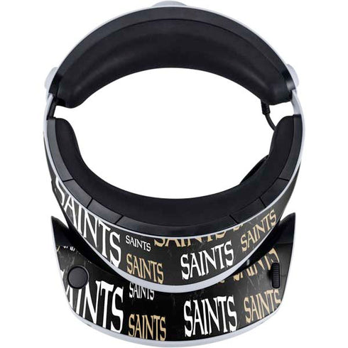 NFL New Orleans Saints Black Blast PlayStation VR2 Skin
