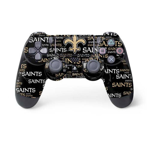 NFL New Orleans Saints Black Blast PS4 Controller Skin