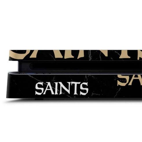NFL New Orleans Saints Black Blast PS4 Slim Skin