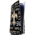 NFL New Orleans Saints Black Blast PS5 Console Skin