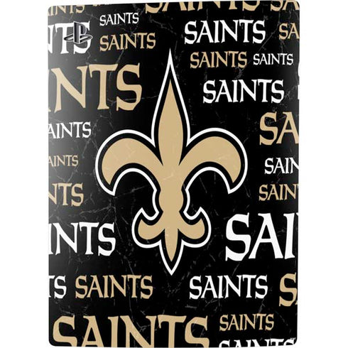 NFL New Orleans Saints Black Blast PS5 Digital Edition Console Skin