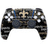 NFL New Orleans Saints Black Blast PS5 Controller Skin