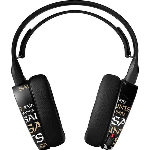 NFL New Orleans Saints Black Blast SteelSeries Arctis 5 Skin