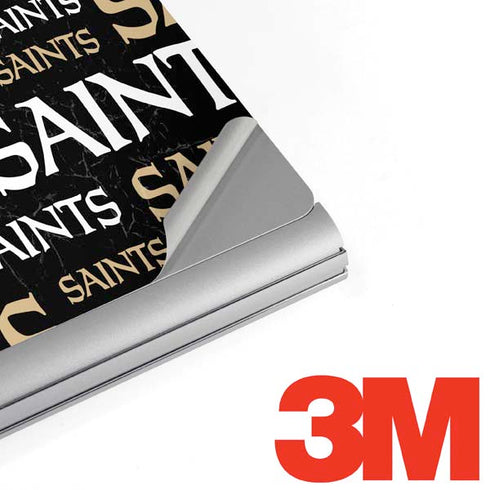 NFL New Orleans Saints Black Blast Surface Book 2 13.5in Skin