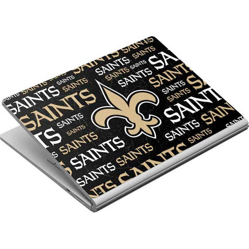 NFL New Orleans Saints Black Blast Surface Book Skin