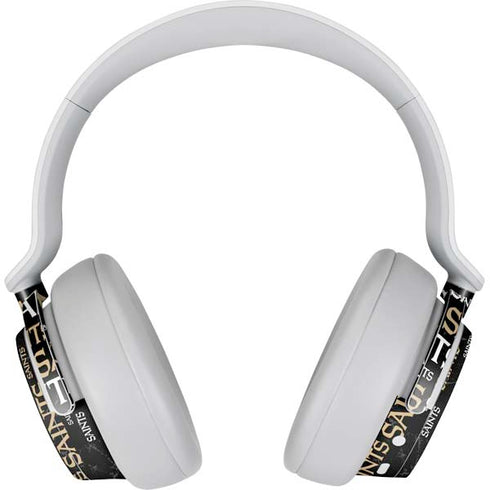 NFL New Orleans Saints Black Blast Surface Headphones Skin