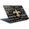 NFL New Orleans Saints Black Blast Surface Laptop Skin