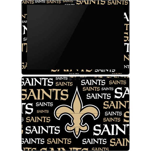 NFL New Orleans Saints Black Blast Surface Pro 6 Skin