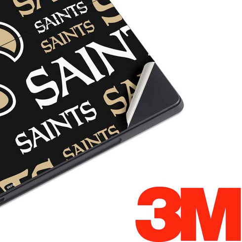 NFL New Orleans Saints Black Blast Surface Pro 6 Skin