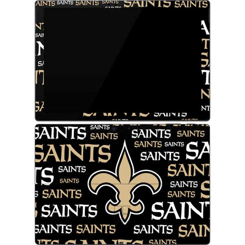 NFL New Orleans Saints Black Blast Surface Pro 7 Skin
