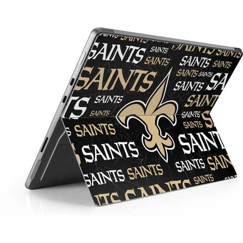 NFL New Orleans Saints Black Blast Surface Pro 8 Skin