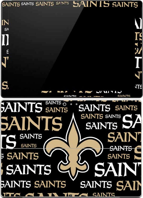 NFL New Orleans Saints Black Blast Surface Pro (2017) Skin