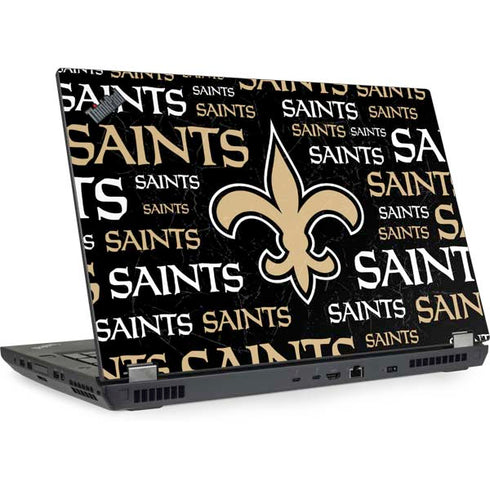 NFL New Orleans Saints Black Blast Lenovo ThinkPad Skin