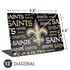 NFL New Orleans Saints Black Blast Universal Laptop 12in (9.8 x 6.8in) Skin