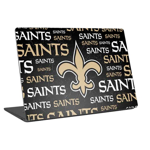 NFL New Orleans Saints Black Blast Universal Laptop 17in (13.8 x 10in) Skin