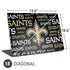 NFL New Orleans Saints Black Blast Universal Laptop 18in (14.6 x 10.6in) Skin