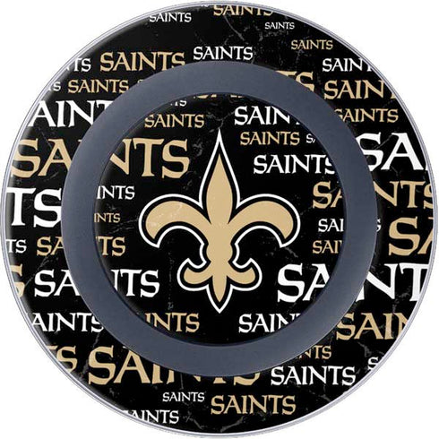 NFL New Orleans Saints Black Blast Wireless Charger Skin
